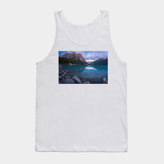 Lake Louise Tank Top by jswolfphoto